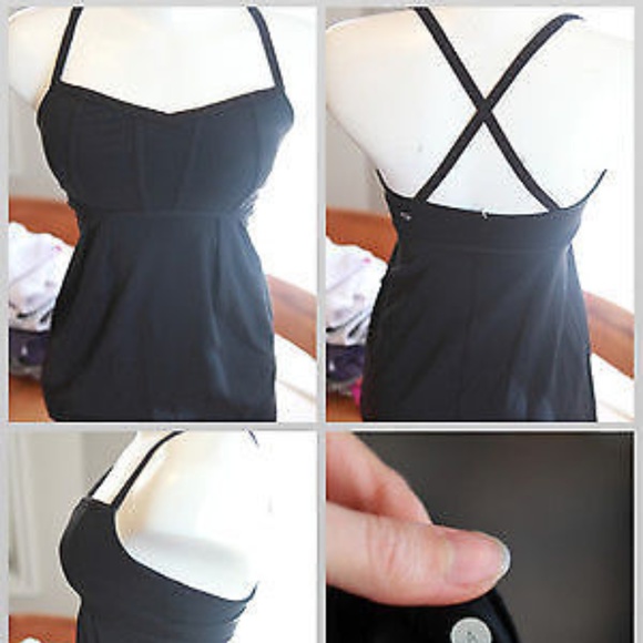 Lululemon Black Spaghetti Strap Tank - Picture 1 of 2